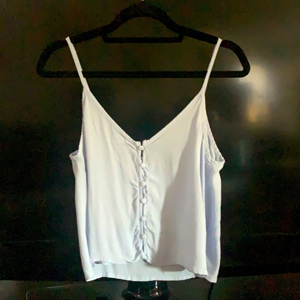 Baby blue crop top